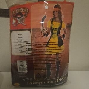 Rubie's Tangerine and Black Buccaneer pirate Costume